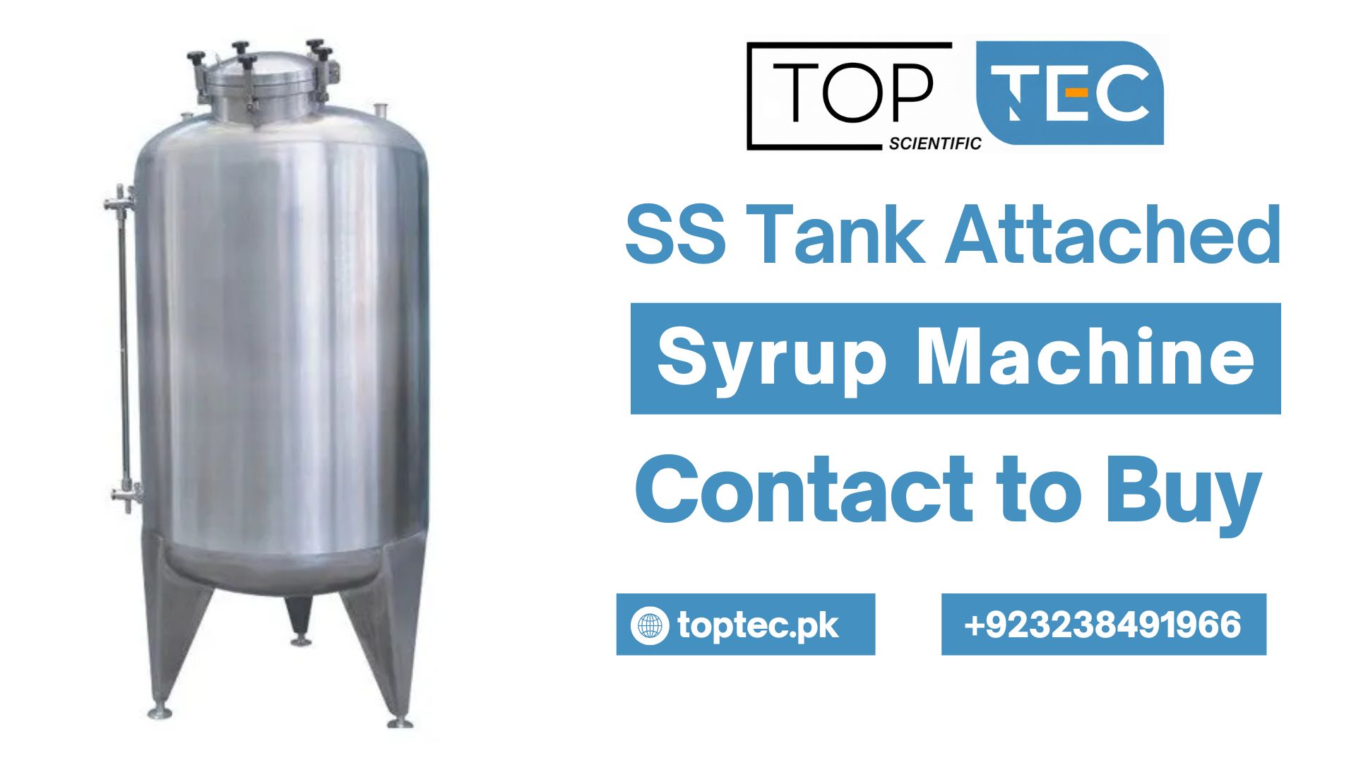SS Tank Attached Syrup Machine